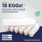 18 Grid Egg Storage Container with Lid, Stackable Refrigerator Egg Organizer Tray, BPA-Free Plastic Egg Holder Box for Fridge, Kitchen Storage Container for Fresh Eggs - Image 7