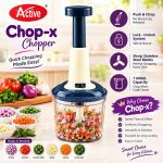 1100ml Easy Push Vegetable Chopper for Kitchen Use - Slicer Dicer Vegetable Cutter Tool - Manual Machine Hand Choppers & Cutter for Onion, Garlic, Herbs, Veg, Sabji, Chilli, Fruits