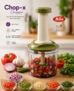 1100ml Easy Push Vegetable Chopper for Kitchen Use - Slicer Dicer Vegetable Cutter Tool - Manual Machine Hand Choppers & Cutter for Onion, Garlic, Herbs, Veg, Sabji, Chilli, Fruits - Image 3