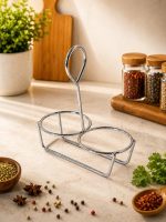 Carrymate Salt & pepper sprinkler set with glass body & stainless steel lid(2 piece) Sugar Sprinkler Shaker - Image 3
