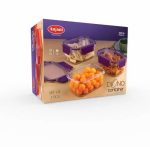 3-Piece  Plastic Food Storage Containers Set – Airtight, Leakproof Locking Lids – Microwave Safe, BPA-Free – Meal Prep & Lunch Box  - Image 4