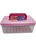 SHUTTLE Thread Storage Box Container Organizer for Threads Needles Scissor Buttons Plastic 45 Reels Compact - Image 6