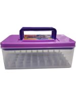 SHUTTLE Thread Storage Box Container Organizer for Threads Needles Scissor Buttons Plastic 45 Reels Compact