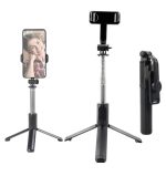 Q07 Bluetooth Integrated Selfie Stick, Foldable, Black