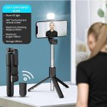 Q07 Bluetooth Integrated Selfie Stick, Foldable, Black - Image 2