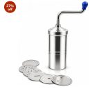 Stainless Steel Kitchen Press/Murukku/Cookies/Noodles/Indian Snacks/Idyapam/Chakli/Namkeen Sev Maker Machine with 6 Different Jalis - Image 2