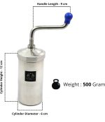 Stainless Steel Kitchen Press/Murukku/Cookies/Noodles/Indian Snacks/Idyapam/Chakli/Namkeen Sev Maker Machine with 6 Different Jalis - Image 3
