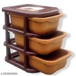 3 Tier Drawer Rack for Smart Storage, Durable Plastic