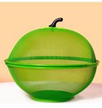Apple Shaped Fruit Basket with Mesh Lid, Green

Metal Mesh, Removable Lid - Image 3