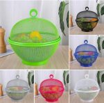Apple Shaped Fruit Basket with Mesh Lid, Green

Metal Mesh, Removable Lid - Image 2