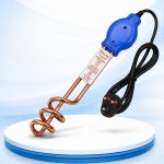 Immersion water heater 1000W||Heavy copper element|With Bucket clip| ISI certified| Pin Moulded Plug| 3 pin top with,6 amp wire |Heating for Buckets,Bath,Kitchen & Home Use -1 pc pack-(1000w heater