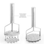 Stainless Steel Hand Masher with Soft Grip Effortless Mashing for Potatoes, Vegetables, and More Durable, Easy-to-Use Design, Pack of 1