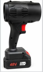 48V Cordless Spotlight, Max Power Link System, Handheld Rechargeable Torch, Black with Red Trigger - Image 3