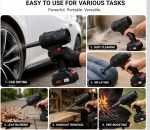 48V Cordless Spotlight, Max Power Link System, Handheld Rechargeable Torch, Black with Red Trigger - Image 2