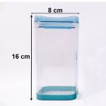 Transparent Plastic Food Storage Containers With Green Lids - Image 4